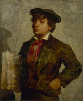 Edward Mitchell Bannister : Newspaper boy